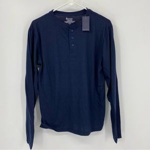 NEW Sleephero Blue Long Sleeve Sleep Shirt Small